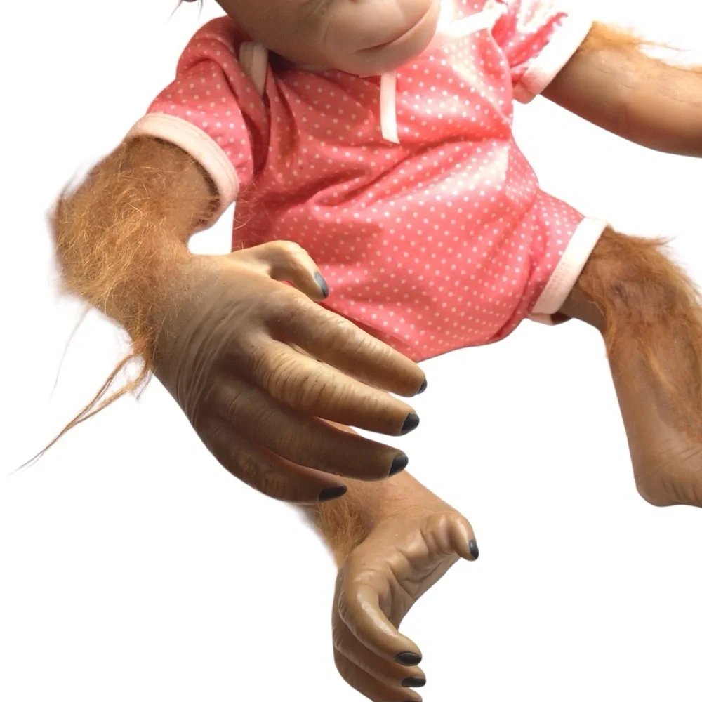 Ashton-Drake Annabelle’s Hugs 22” Lifelike Monkey Doll RealTouch Vinyl - Picture 11 of 13